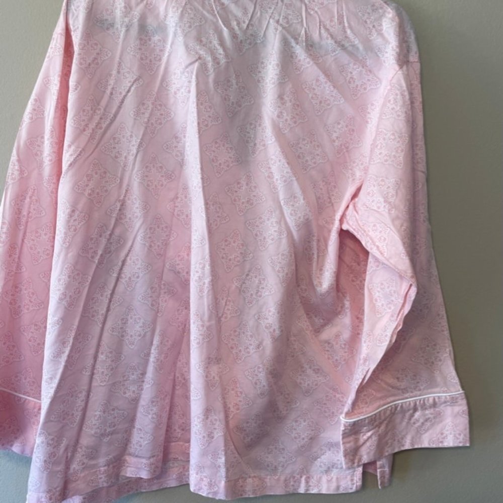 Natori Pink Printed cotton sateen Pajama Set size XL - Picture 4 of 7